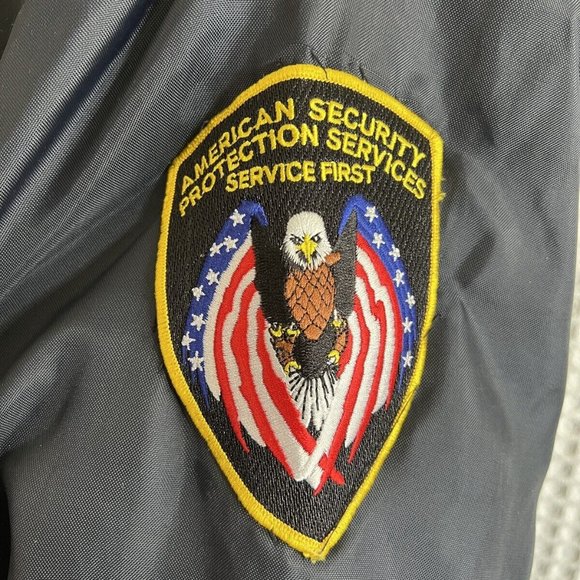TACT SQUAD Black Winter Jacket Men' 3X American Security Protection Services - Picture 3 of 4